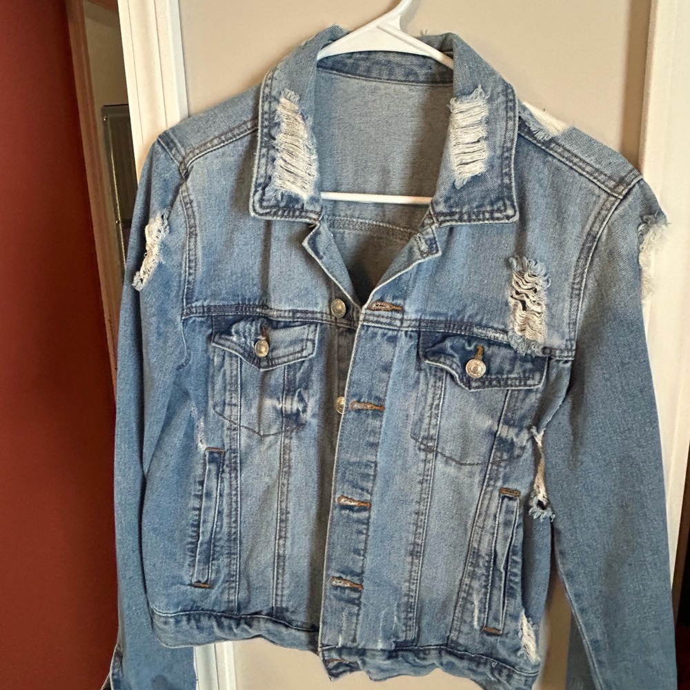 Distressed Denim Jacket
